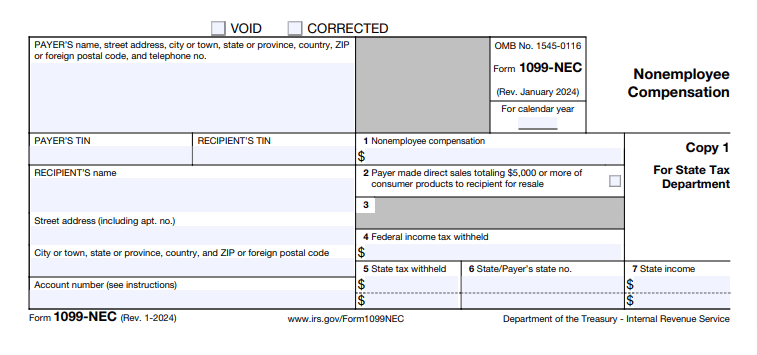 Form 1099-NEC screenshot