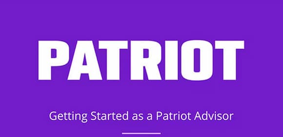 Screenshot of Getting Started as a Patriot Advisor webinar