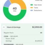 example of the My Patriot app Pay Report