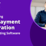 man at computer making an ach payment