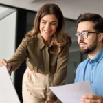 Employer showing employee a list of I-9 documents.