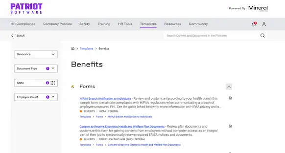 Benefit Documents Creator screenshot