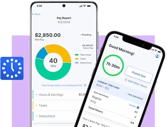 Patriot's Time and Attendance Software screenshot of Mobile App