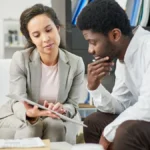 Business owner taking out a payroll loan.