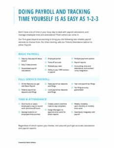DIY time and attendance for clients who don't use payroll or time, without picture.
