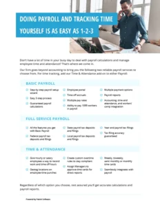 DIY time and attendance for clients who don't use payroll or time, with picture.