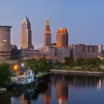 Scenic view of Cleveland, Ohio.