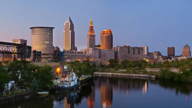 Scenic view of Cleveland, Ohio.