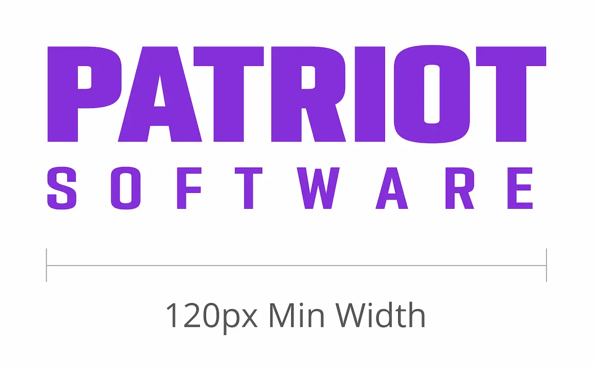 Patriot Software Logo Sizing