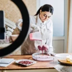 Woman working a side hustle.