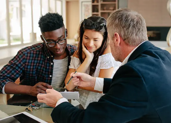 Man using laptop to run payroll