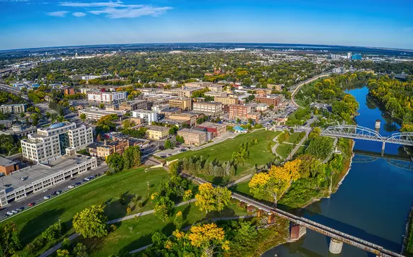 North Dakota cityscape