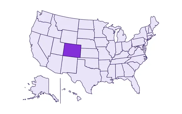 Image of USA with Oklahoma state highlighted