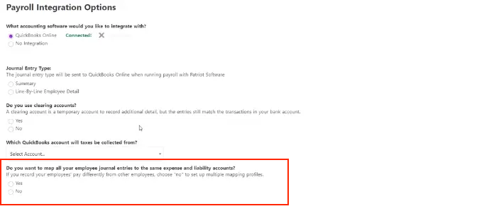 map employee profiles