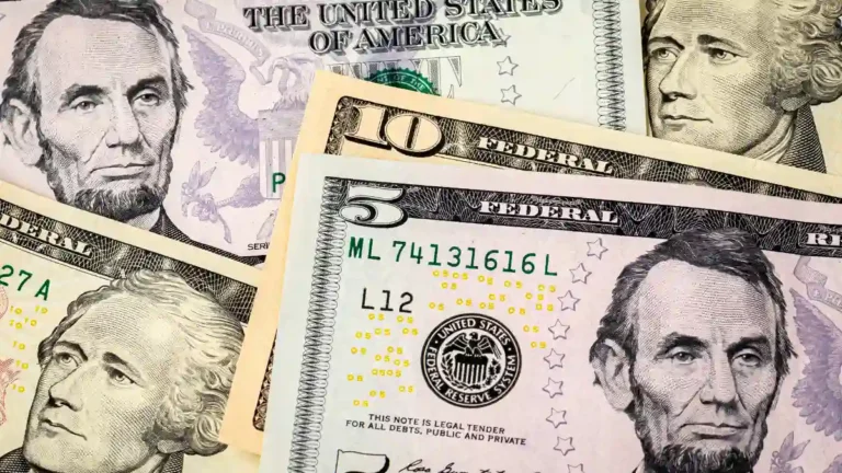 $10 and $5 bills