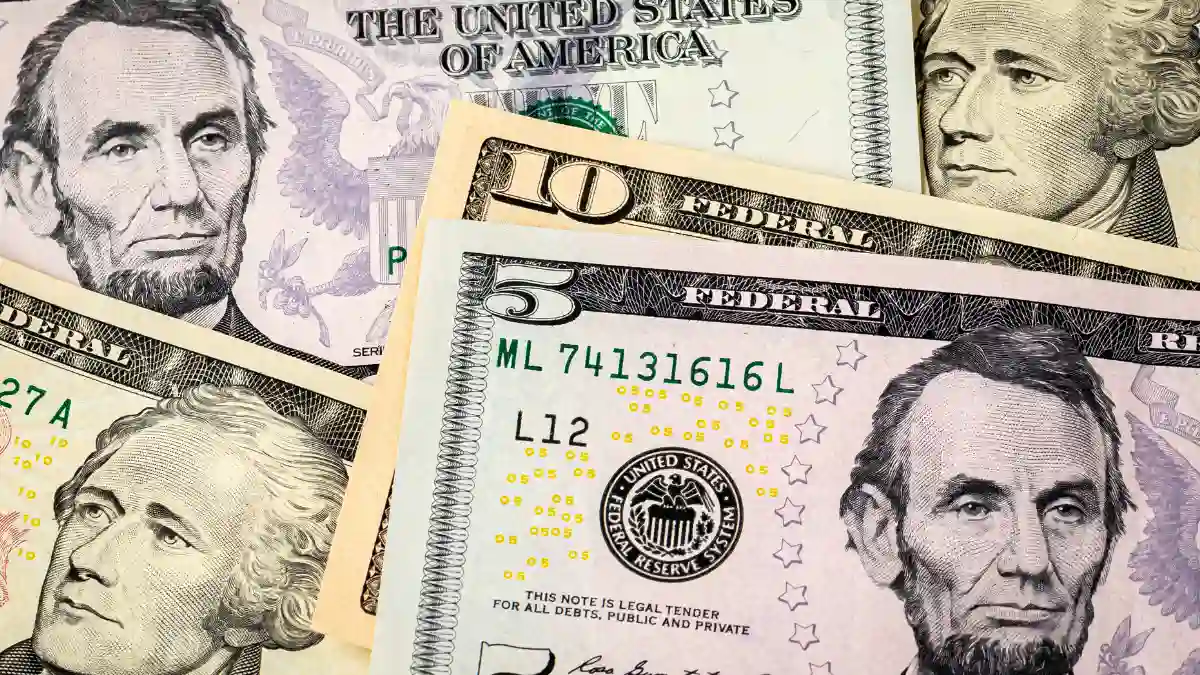 $10 and $5 bills