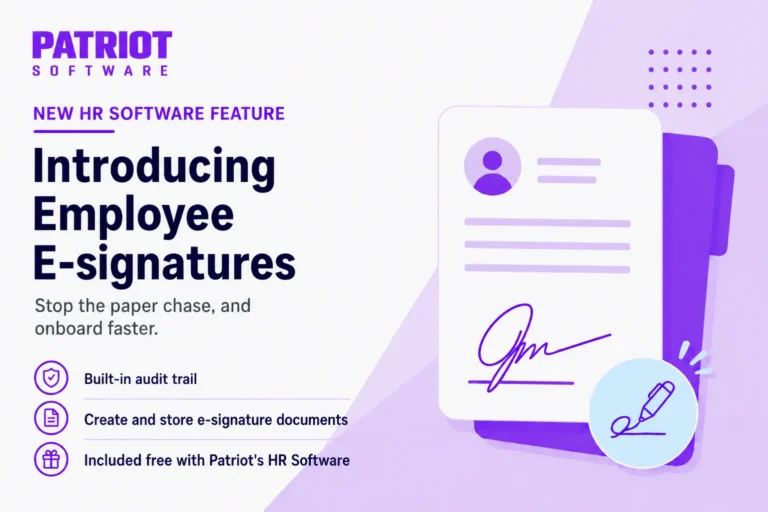 patriot announces e-signatures for patriot hr