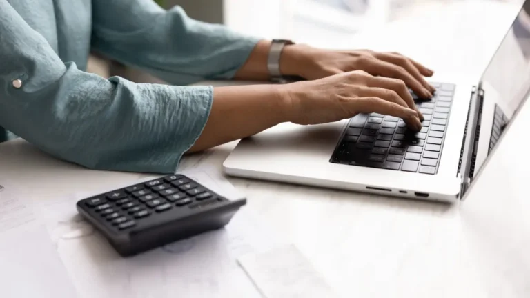 Employer using a spreadsheet to run payroll.